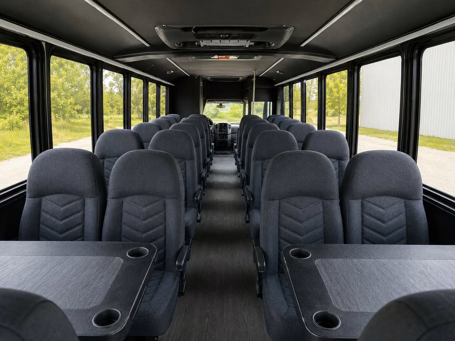15 passenger minibus interior