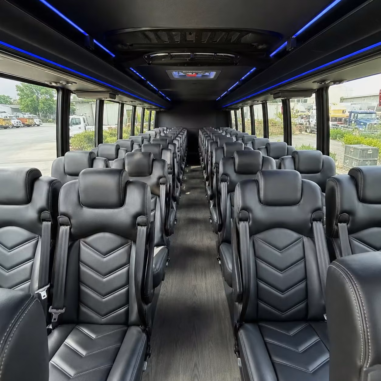 28 passenger minibus interior