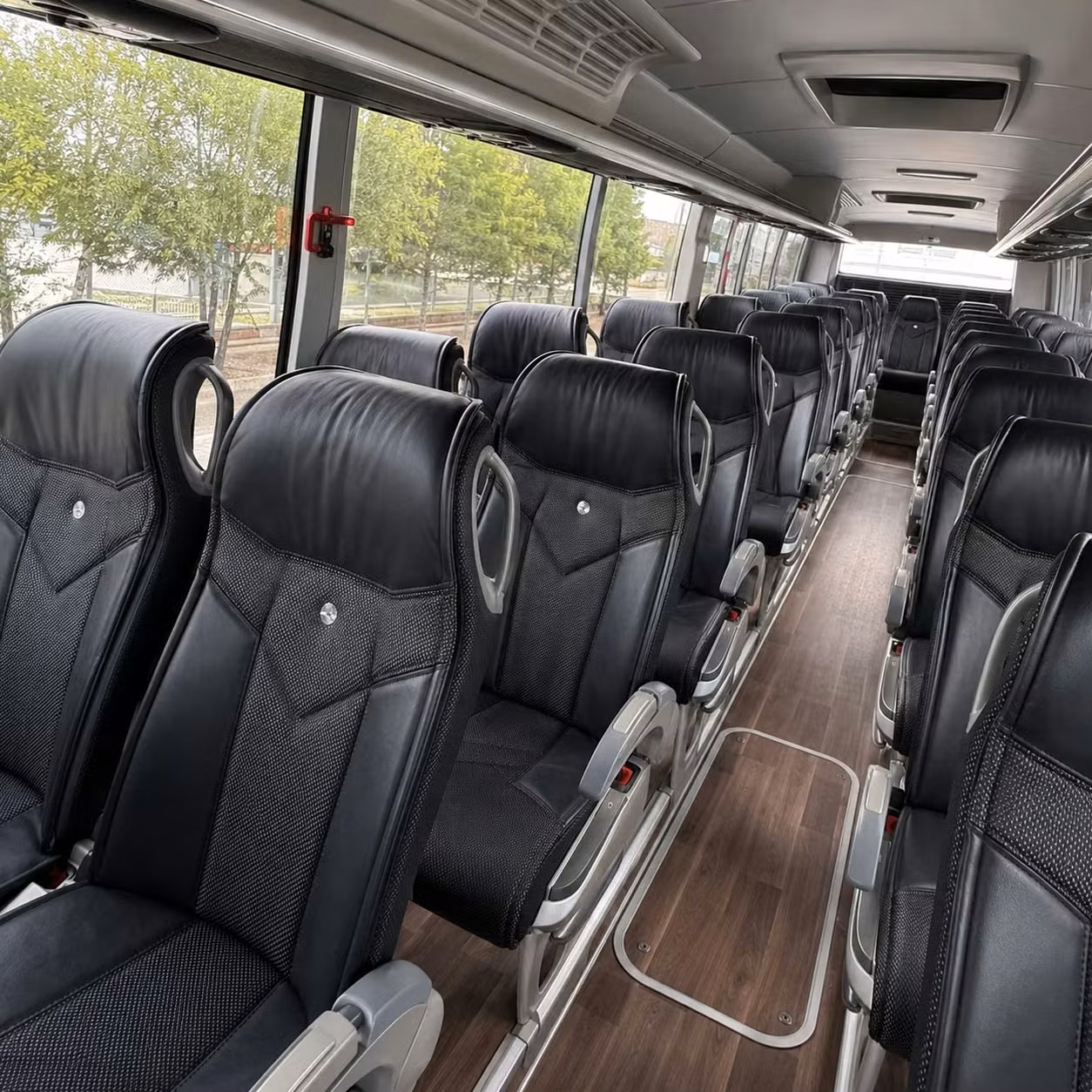 56 passenger charter bus interior