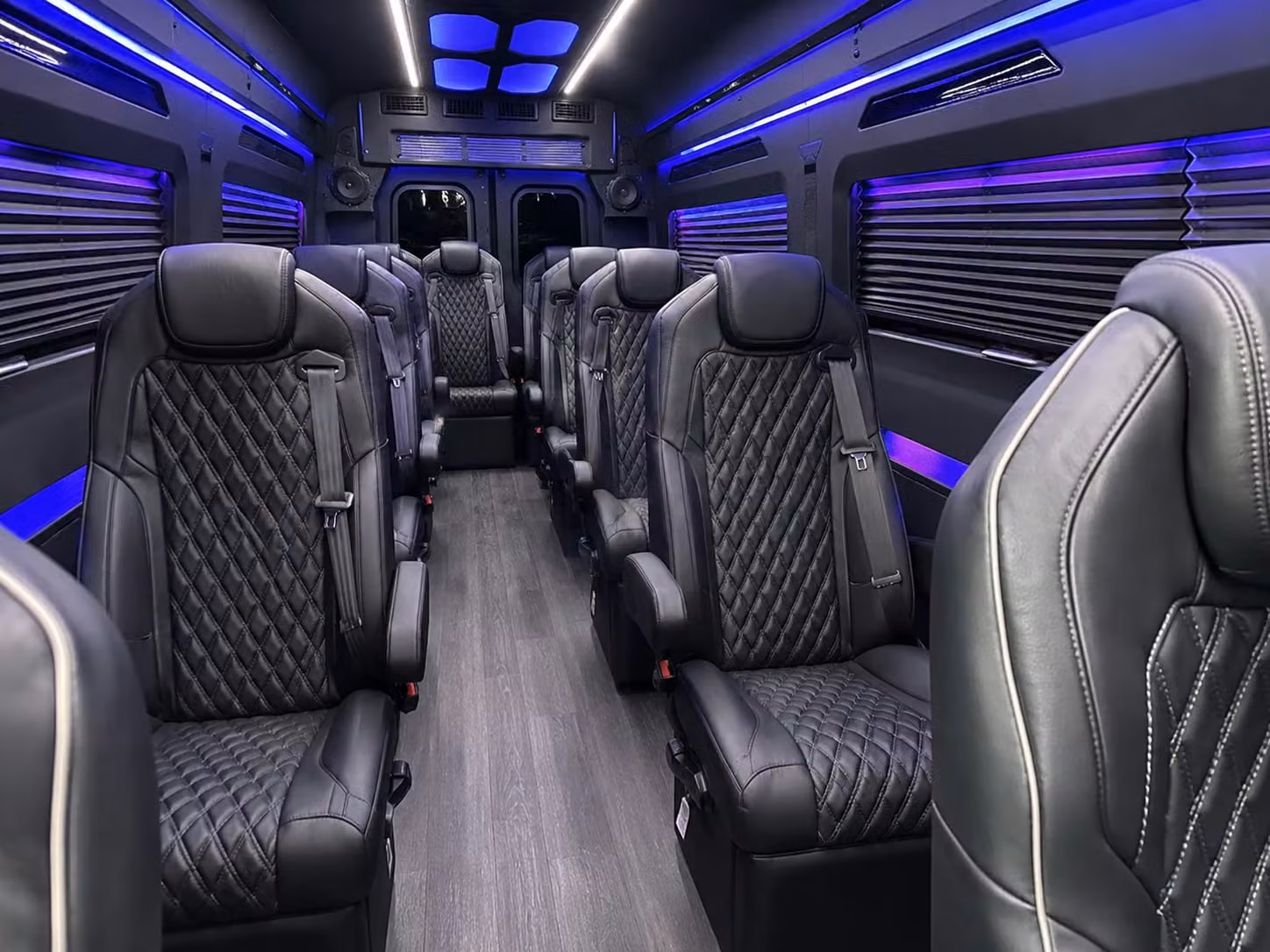 sprinter van with driver inside